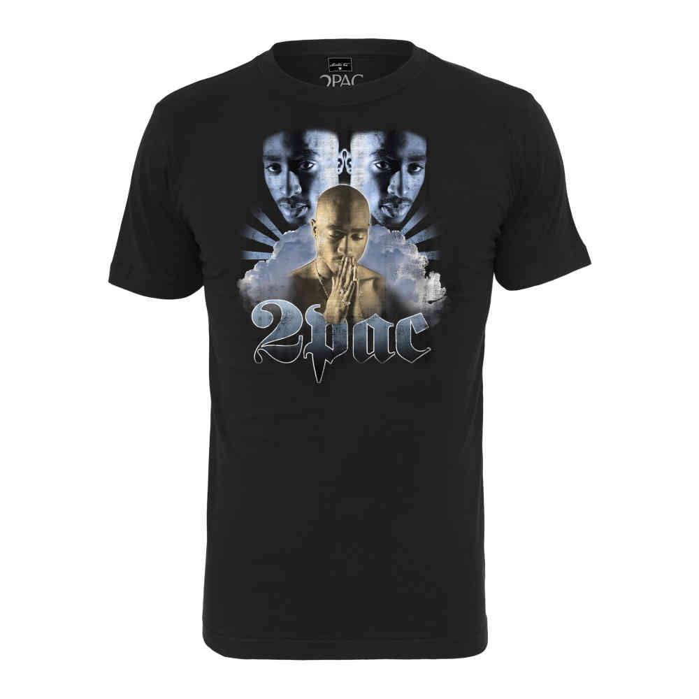 Mister Tee Tupac - Tupac Heaven Heren Tshirt - Zwart